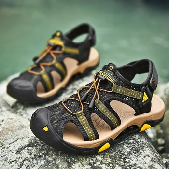 Hemmyi Summer Quality Sandals Men Trekking Leather Casual Breathable Outdoor Sport Sandals Men Sneakers Outdoor Beach Shoeswear
Hemmyi Summer Quality Sandals Men Trekking Leather Casual Breathable Outdoor Sport Sandals Men Sneakers Outdoor Beach Shoeswear