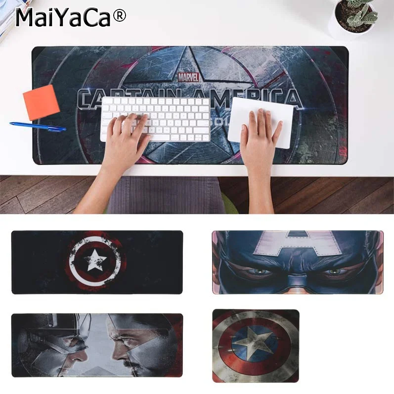 MaiYaCa Top Quality Marvel Captain America Natural Rubber Gaming mousepad Desk Mat Free Shipping Large Mouse Pad Keyboards Mat
MaiYaCa Top Quality Marvel Captain America Natural Rubber Gaming mousepad Desk Mat Free Shipping Large Mouse Pad Keyboards Mat