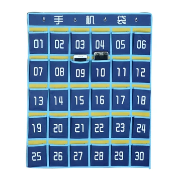 Beautiful 30 Grid Cell Hanging Phone Bag Student Dormitory Mobile Phone Storage Box Thick Non-woven Fabric 65*85CM
Beautiful 30 Grid Cell Hanging Phone Bag Student Dormitory Mobile Phone Storage Box Thick Non-woven Fabric 65*85CM