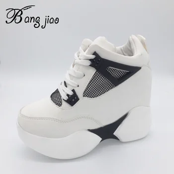 2019 Autumn Women Fashion Casual Shoes Platform Thick Sole Shoes Sneakers Breathable Woman Super High Heel 12 CM Wedges Shoes
2019 Autumn Women Fashion Casual Shoes Platform Thick Sole Shoes Sneakers Breathable Woman Super High Heel 12 CM Wedges Shoes