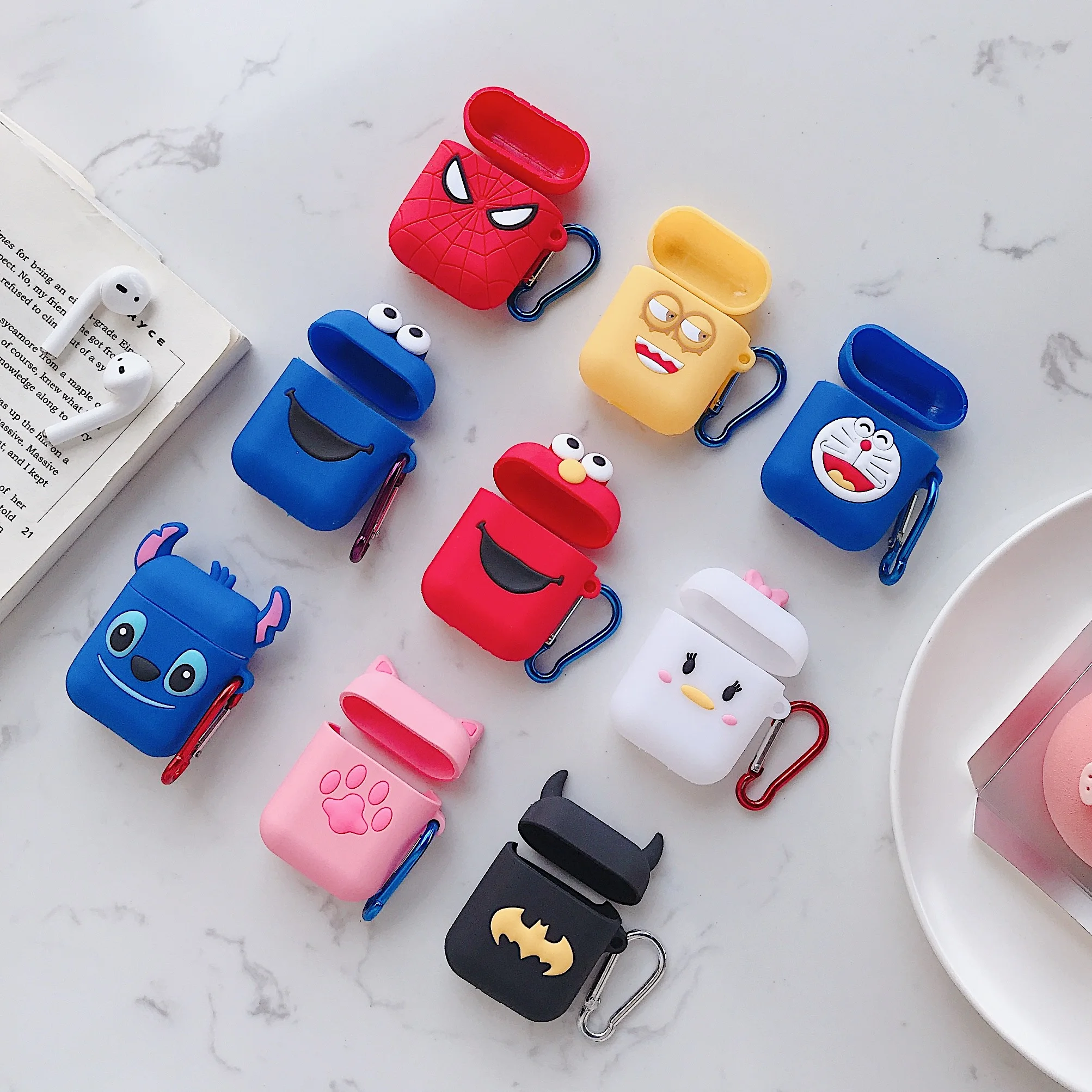 For Apple Airpods Bluetooth Earphone Bag Box Sesame Street SpiderMan Stitch Pikachus Pattern Soft Silicone Case
For Apple Airpods Bluetooth Earphone Bag Box Sesame Street SpiderMan Stitch Pikachus Pattern Soft Silicone Case