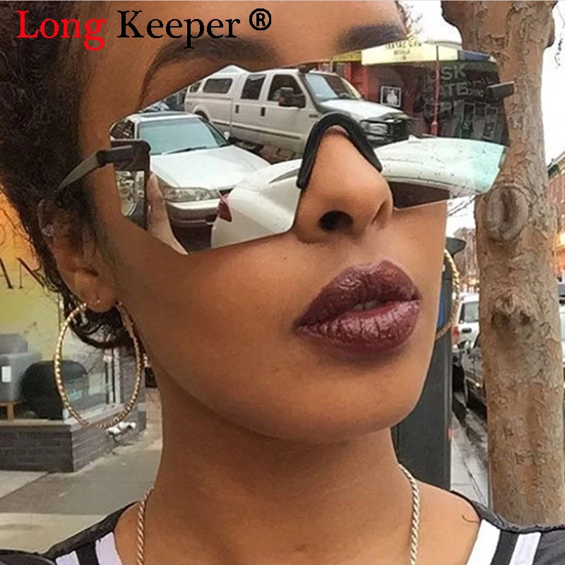 Long Keeper Oversized Women Sunglasses Unique Rimless Mirrored Lens Fashion Men Sun Glasses big summer glasses For Women/Men
Long Keeper Oversized Women Sunglasses Unique Rimless Mirrored Lens Fashion Men Sun Glasses big summer glasses For Women/Men