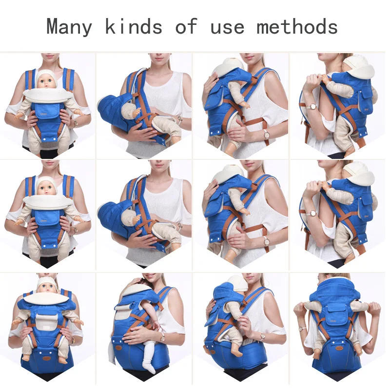 Baby Carrier 3 In 1 For 0-36M Newborn Infant Hipseats Baby Sling Backpack Loading Bear To 20kg Ergonomic Baby Carriers Hip Seat (8)