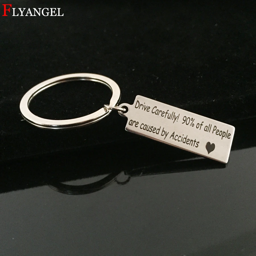 2018 Fashion Jewelry Stainless Couples Keychain Engraved Drive Carefully Keyring For Women Men Boyfriend Husband Valentine Gifts
2018 Fashion Jewelry Stainless Couples Keychain Engraved Drive Carefully Keyring For Women Men Boyfriend Husband Valentine Gifts