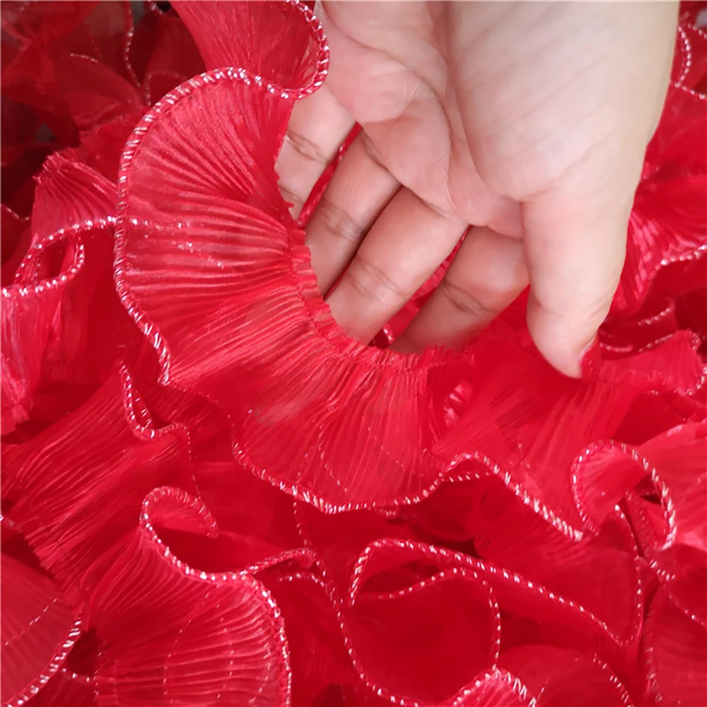 DIY Handmade Pleated Embroidered Lace Trim Colorful Chiffon Ribbon Sewing Dress Clothes Supplies Decor Wholesales
DIY Handmade Pleated Embroidered Lace Trim Colorful Chiffon Ribbon Sewing Dress Clothes Supplies Decor Wholesales
