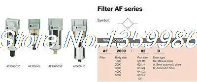 

1pcs SMC Type 3/4" BSPT Compressed Air Pneumatic Filter 6000 L/min