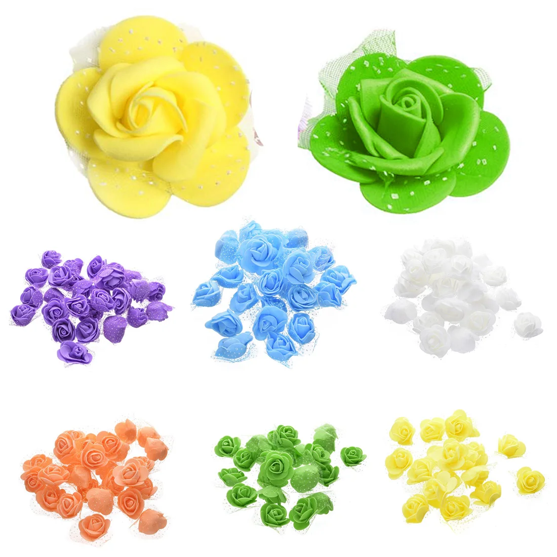 50Pcs DIY 3cm rose flower head artificial PE foam rose handmade foam flower wedding decoration scrap crafts
50Pcs DIY 3cm rose flower head artificial PE foam rose handmade foam flower wedding decoration scrap crafts