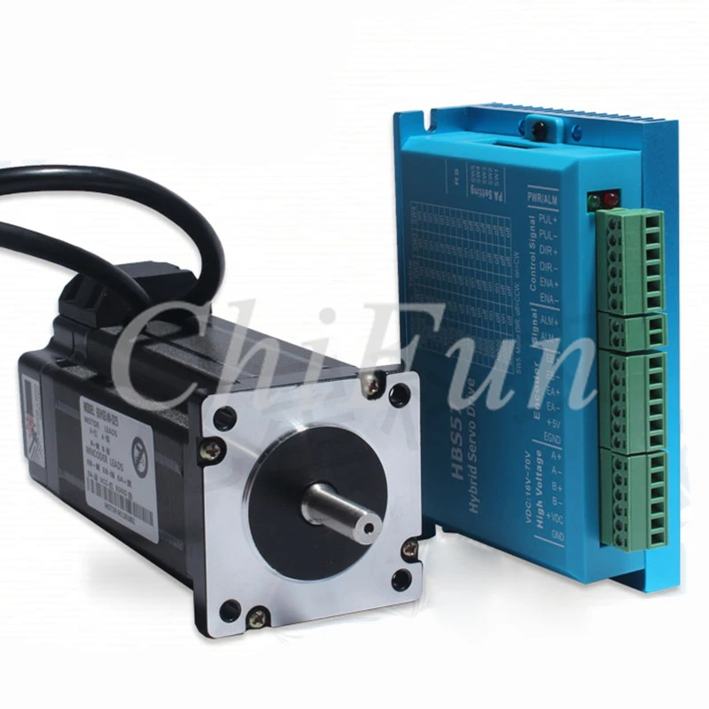 

60 closed loop stepper motor driver kit torque 3NM DC16V-70V hybrid servo motor 60HSE3N-D25 + HBS57 driver with 3M Encode line