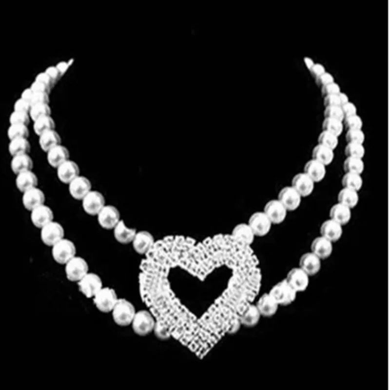 Fashion Pearl Pet Collar Luxury and Noble Adjustable Heart Shape Dog Collar for Puppy and Cats Pet Supplies Accessories S,M,L
Fashion Pearl Pet Collar Luxury and Noble Adjustable Heart Shape Dog Collar for Puppy and Cats Pet Supplies Accessories S,M,L