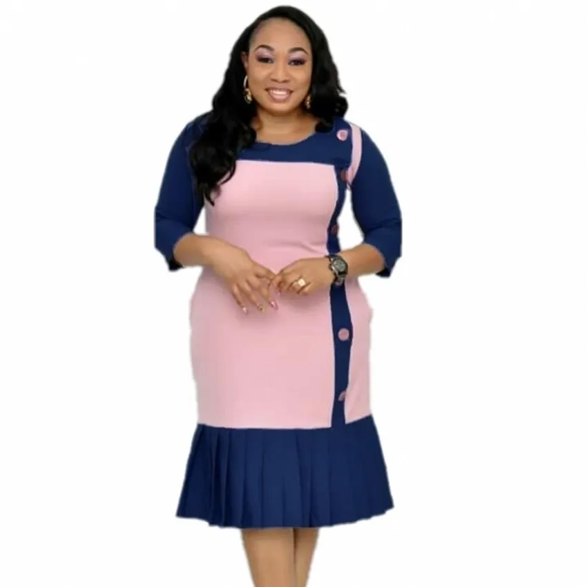 Spring Autumn Women Pleated African Dresses 2019 Ladies Office Pleated Pencil Dress Bodycon 3/4 Sleeve Female Midi Dress Vestido
Spring Autumn Women Pleated African Dresses 2019 Ladies Office Pleated Pencil Dress Bodycon 3/4 Sleeve Female Midi Dress Vestido