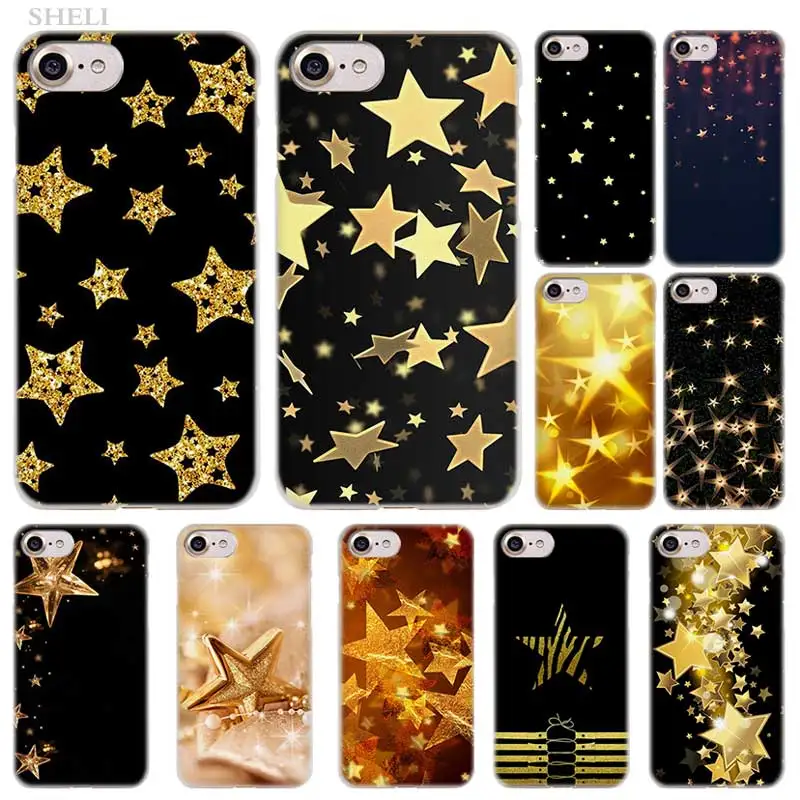 SHELI Golden Star Fashionable transparent Case Cover for iPhone XS Max XR X 4 4s 5c 5s SE 6 6s 7 8 Plus
SHELI Golden Star Fashionable transparent Case Cover for iPhone XS Max XR X 4 4s 5c 5s SE 6 6s 7 8 Plus