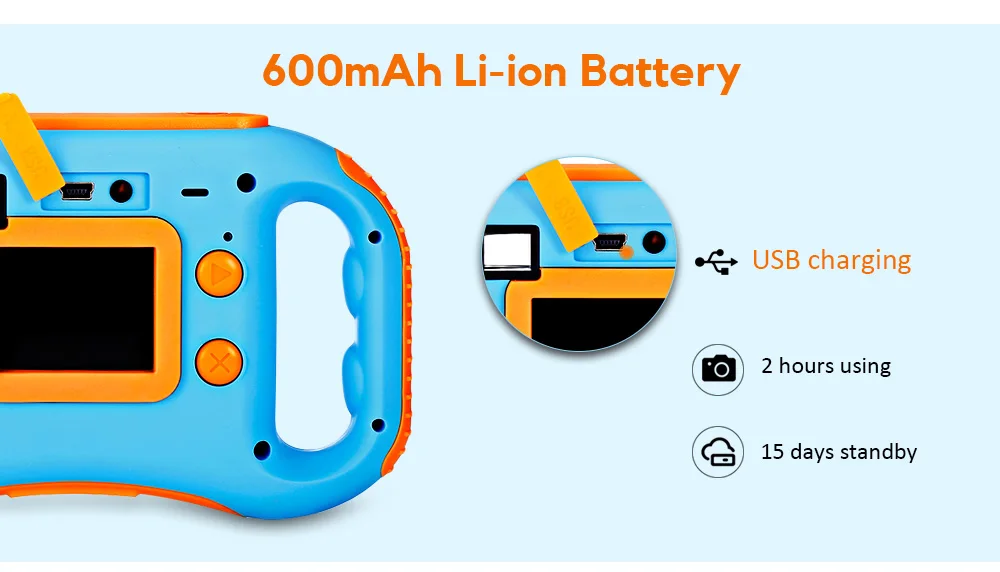 Amkov CD-EW 1.77 inch WiFi 5MP Mini Kids Digital Camera