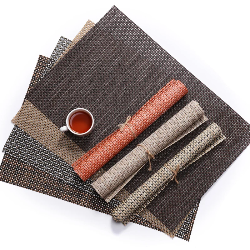 Non-Slip Place Mat PVC Individuales Table Mat For Dining Napkins Table Decor Cloth Disc Pads Bowl Coasters Napkins On The Table
Non-Slip Place Mat PVC Individuales Table Mat For Dining Napkins Table Decor Cloth Disc Pads Bowl Coasters Napkins On The Table