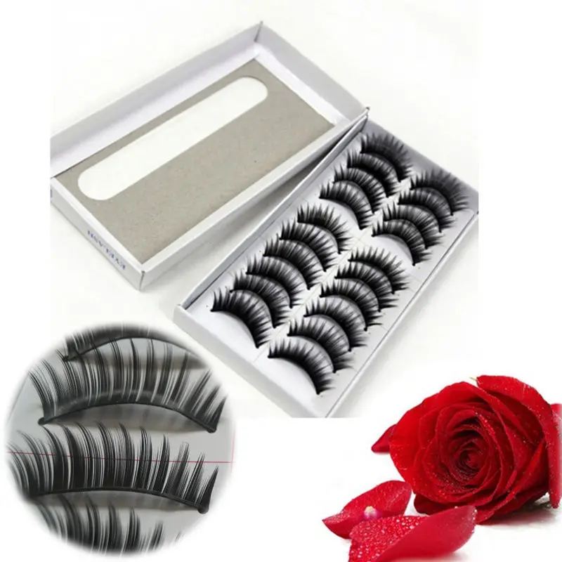 10 Pairs Woman Lady Make Up Long Thick False Eyelashes Extensions Elegant Fashion False Eyelashes Cosmetic Makeup Beauty Tools
10 Pairs Woman Lady Make Up Long Thick False Eyelashes Extensions Elegant Fashion False Eyelashes Cosmetic Makeup Beauty Tools