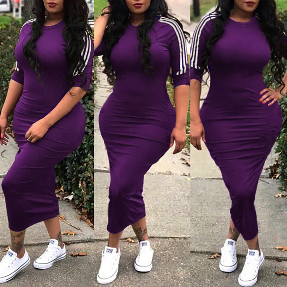 S-XXXL 2019 Women Sexy Solid Sheath Club Lady Mid-Calf Dress O-Neck Half Sleeve Party Hot Lady Woman Bodycon Dresses Vestidos
S-XXXL 2019 Women Sexy Solid Sheath Club Lady Mid-Calf Dress O-Neck Half Sleeve Party Hot Lady Woman Bodycon Dresses Vestidos