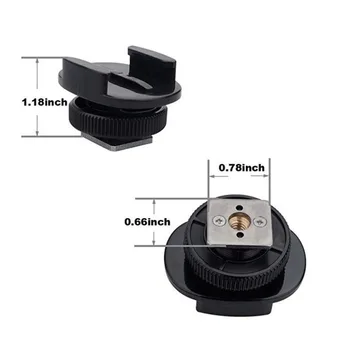360 degree hot shoe transfer base for DSLR Fill light bracket with 1/4" screw for gopro
360 degree hot shoe transfer base for DSLR Fill light bracket with 1/4" screw for gopro