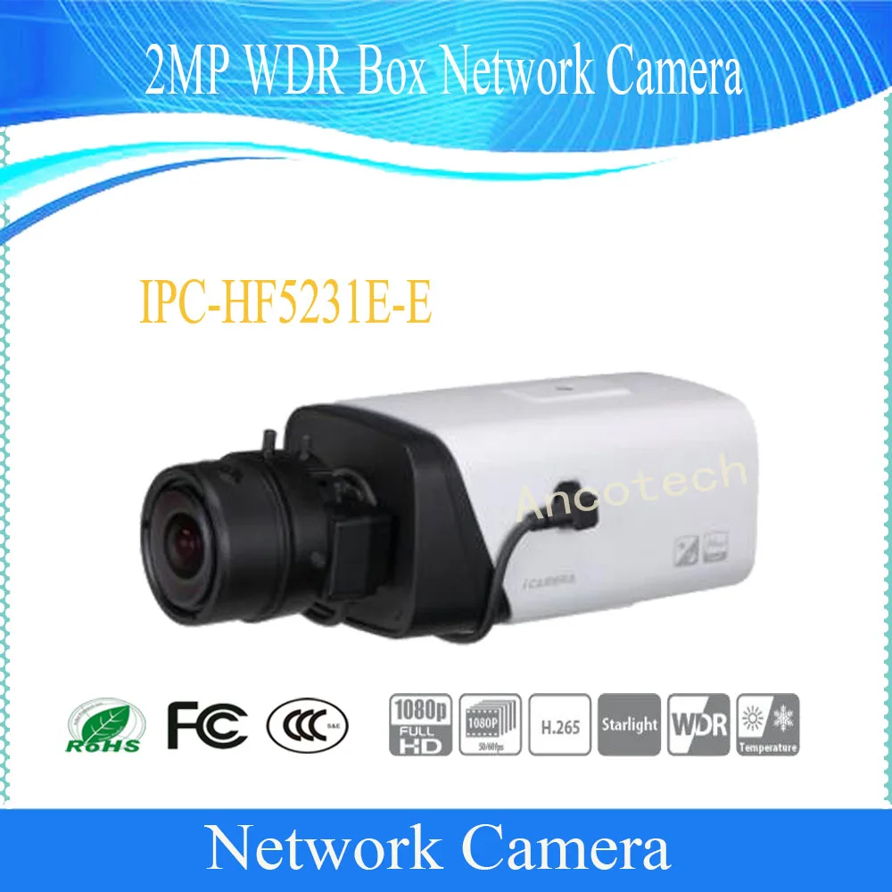 Free Shipping Dahua Security CCTV IP Camera 2MP WDR Box Network Surveillance Camera With POE DH-IPC-HF5231E-E
Free Shipping Dahua Security CCTV IP Camera 2MP WDR Box Network Surveillance Camera With POE DH-IPC-HF5231E-E