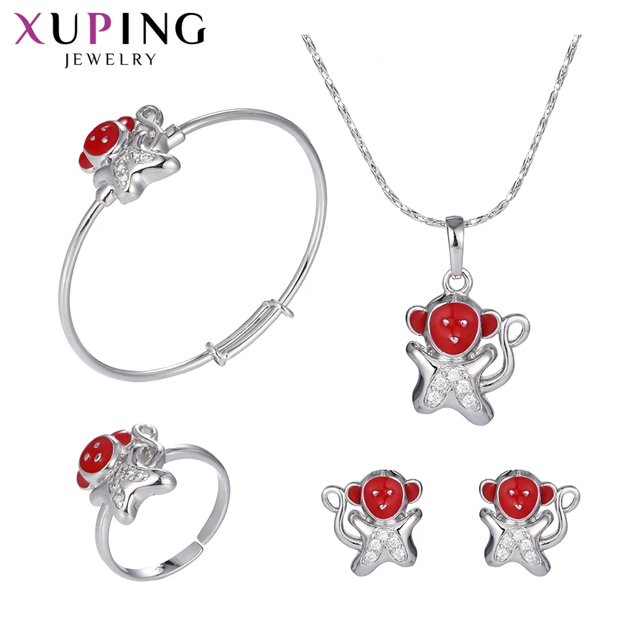Xuping Fashion Elegant Monkey Shape Jewelry Set With Environmental Copper for Children's Gifts M38-60029 |
