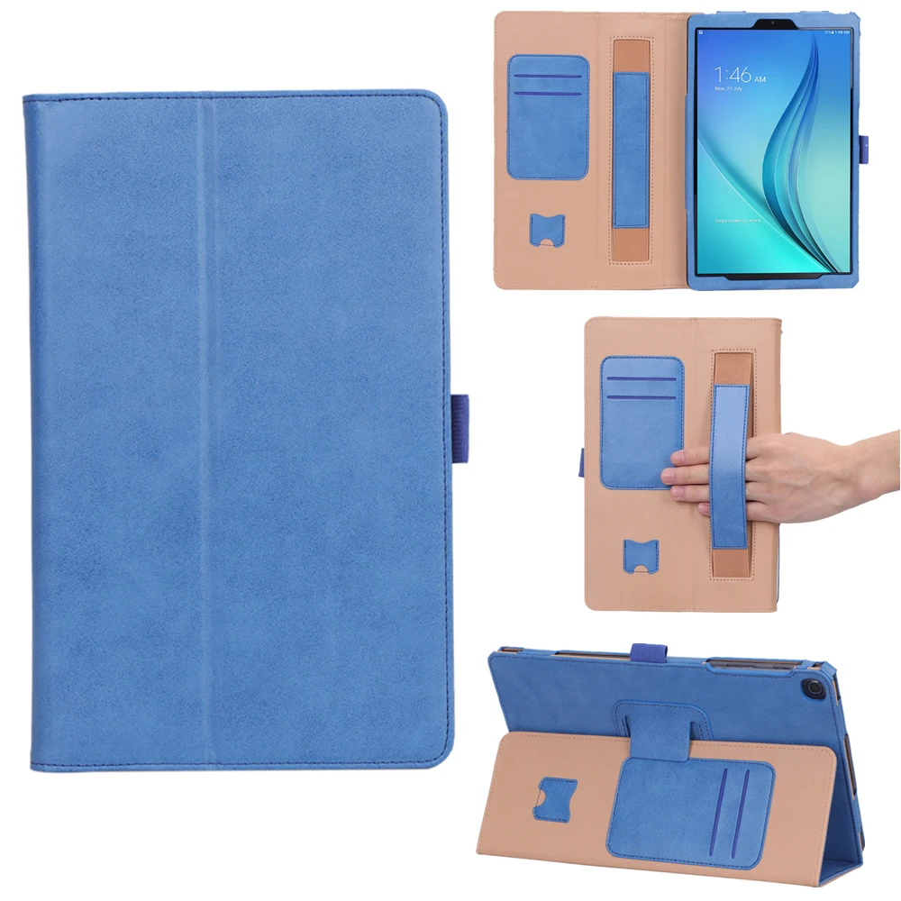 For Samsung Galaxy Tab S5e 10.5 T720 T725 Tablet Case Retro PU Leather Flip Stand Hand Holder Case with Card Slots and Pen Loop
For Samsung Galaxy Tab S5e 10.5 T720 T725 Tablet Case Retro PU Leather Flip Stand Hand Holder Case with Card Slots and Pen Loop