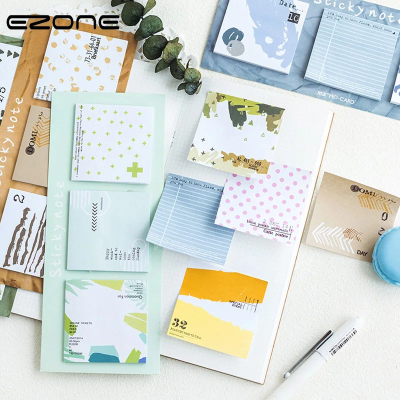 EZONE Vintage Sticky Note Design Of Square Shape Cute Point/Grid/Wave Printed Notepad N Time Sticker Bookmark Student Stationery
EZONE Vintage Sticky Note Design Of Square Shape Cute Point/Grid/Wave Printed Notepad N Time Sticker Bookmark Student Stationery