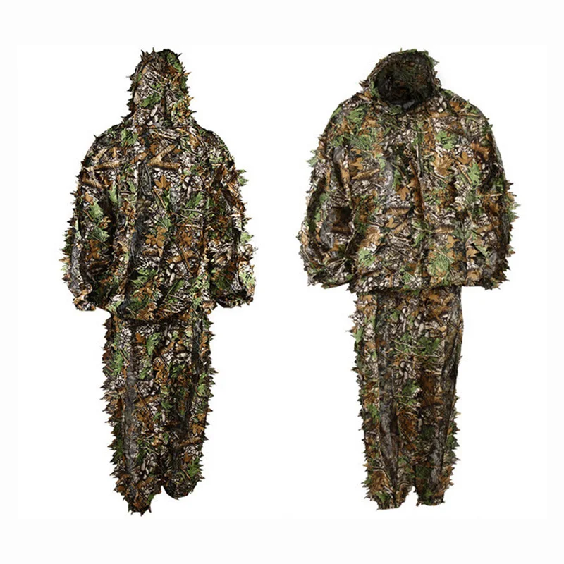 Hunting Clothes Tactical Suit 3D Maple Leaf Bionic Ghillie Suits Sniper Airsoft Birdwatch Camouflage Clothing Jacket And Pants
Hunting Clothes Tactical Suit 3D Maple Leaf Bionic Ghillie Suits Sniper Airsoft Birdwatch Camouflage Clothing Jacket And Pants