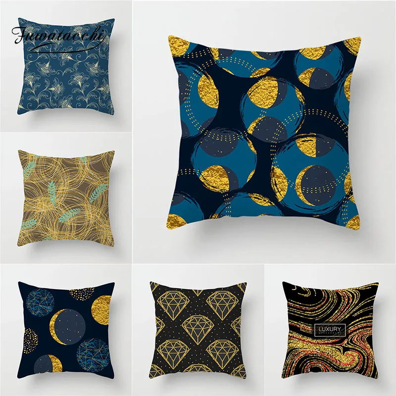 Fuwatacchi Gold Geometric Cushion Cover Diamond Star Letter Stripe Pillow Cover Home Bedroom Sofa Decor Polyester Pillow Case
Fuwatacchi Gold Geometric Cushion Cover Diamond Star Letter Stripe Pillow Cover Home Bedroom Sofa Decor Polyester Pillow Case