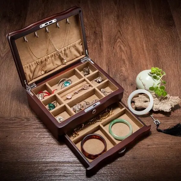 Europe vintage Solid wooden collection Jewelry Box Double drawer storage box toys organizer desktop storage With lock MSSH002
Europe vintage Solid wooden collection Jewelry Box Double drawer storage box toys organizer desktop storage With lock MSSH002