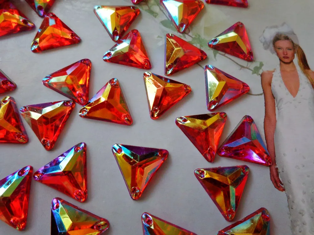 100pcs triangle shape 14mm gem stones sew on rhinestones red colour crystals flatback dress accessory
100pcs triangle shape 14mm gem stones sew on rhinestones red colour crystals flatback dress accessory