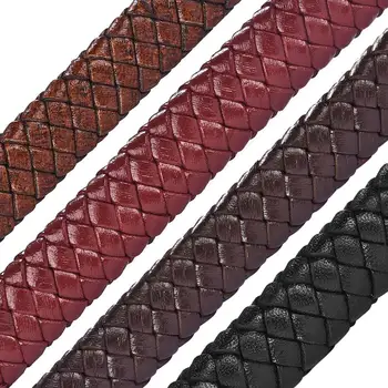 3m/5m 12x6mm Genuine Leather Rope Bracelet For DIY Jewelry Making Flat Braided Cord Rope Accessories Jewelry Findings
3m/5m 12x6mm Genuine Leather Rope Bracelet For DIY Jewelry Making Flat Braided Cord Rope Accessories Jewelry Findings