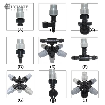 MUCIAKIE 10 Types of Misting Sprinkler Misting Nozzle Atomizer Cooling System Garden Irrigation Shower Nozzle with Adapters
MUCIAKIE 10 Types of Misting Sprinkler Misting Nozzle Atomizer Cooling System Garden Irrigation Shower Nozzle with Adapters
