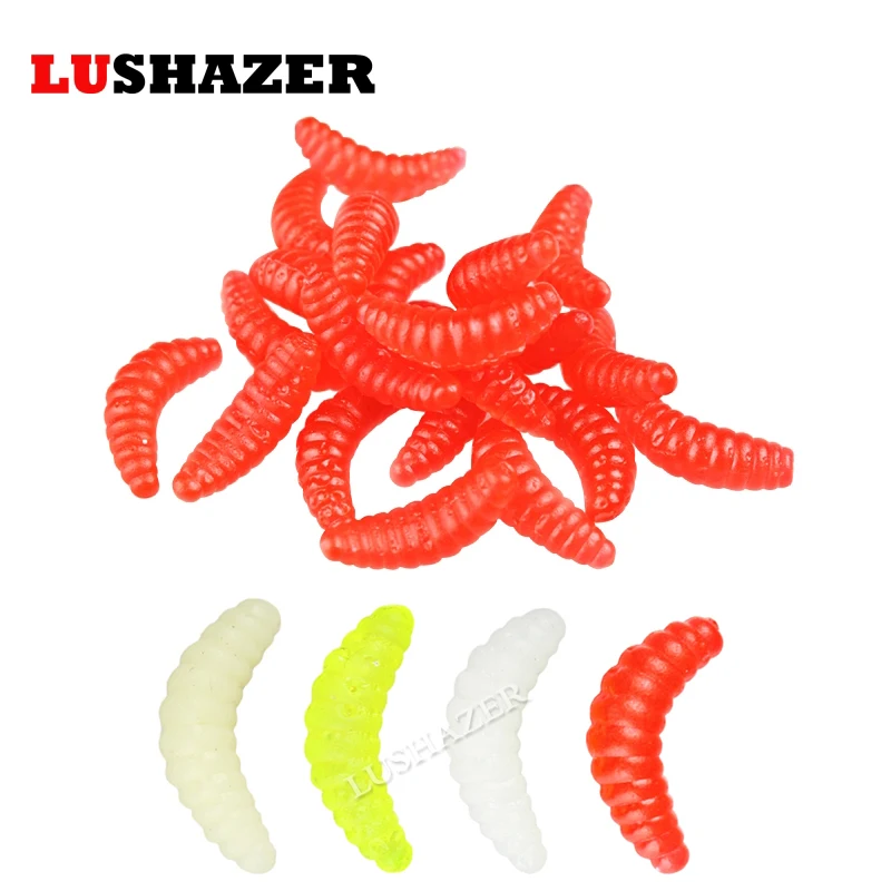 100PCS/lot LUSHAZER maggot fishing soft lures bait 0.4g 2cm silicone bait carpfishing leurre peche swimbait Worms Grub fish lure
100PCS/lot LUSHAZER maggot fishing soft lures bait 0.4g 2cm silicone bait carpfishing leurre peche swimbait Worms Grub fish lure