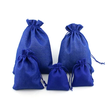Royal blue Burlap Jute Drawstring Gift Jewelry Pouches Bags for Wedding Packaging Christmas Custom Logo Multi Size 10pcs /lot
Royal blue Burlap Jute Drawstring Gift Jewelry Pouches Bags for Wedding Packaging Christmas Custom Logo Multi Size 10pcs /lot