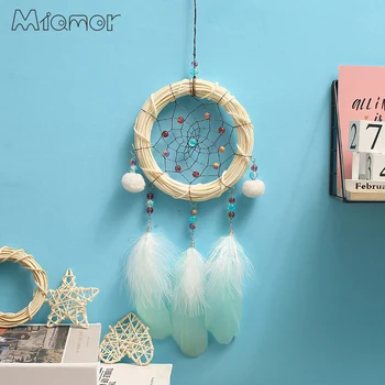 MIAMOR Rattan Ring Dreamcatcher With Light Dream Catcher with Pompom Home Wall Hanging Decor Pendant for Kid's Bedroom AMOR00149
MIAMOR Rattan Ring Dreamcatcher With Light Dream Catcher with Pompom Home Wall Hanging Decor Pendant for Kid's Bedroom AMOR00149