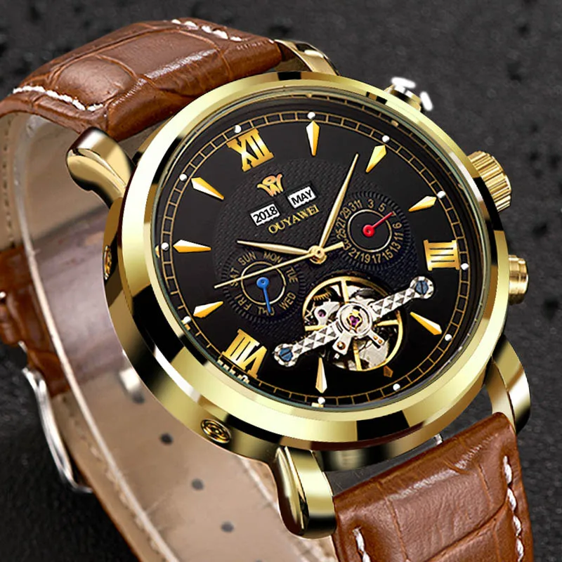 New Fashion Luxury Brand SKetelon Watches Men Automatic Mechanical Watch Men Sports Waterproof Leather Watches Relogio Masculino
New Fashion Luxury Brand SKetelon Watches Men Automatic Mechanical Watch Men Sports Waterproof Leather Watches Relogio Masculino