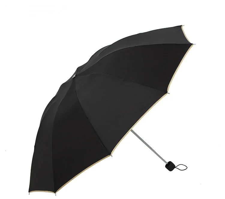 Three folding umbrella of pongee fabric, 10k & 23in, logo printing is available as advertising/promotional/business gifts
Three folding umbrella of pongee fabric, 10k & 23in, logo printing is available as advertising/promotional/business gifts