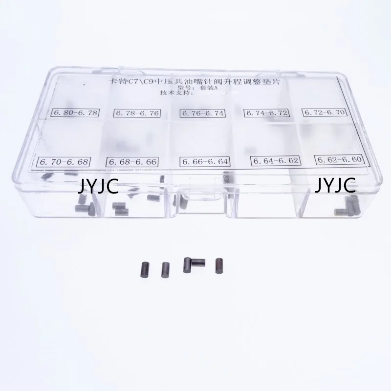50pcs CAT C7 C9 Fuel Injector Armature Lift Pin Adjustment Washer Shim Gasket Size 6.60-6.80 Common Rail Diesel System
50pcs CAT C7 C9 Fuel Injector Armature Lift Pin Adjustment Washer Shim Gasket Size 6.60-6.80 Common Rail Diesel System