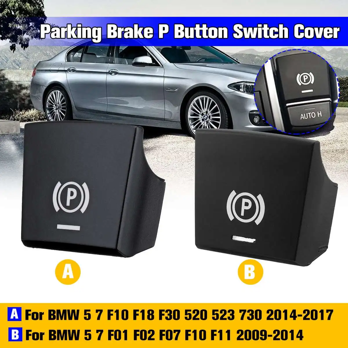TPU Electronic Handbrake Switch Button Cap For BMW 5/7 Series F01 F02 F07 F10 F11 2009-2017 for 520 523 F10 F02 2014 2015-2017
TPU Electronic Handbrake Switch Button Cap For BMW 5/7 Series F01 F02 F07 F10 F11 2009-2017 for 520 523 F10 F02 2014 2015-2017