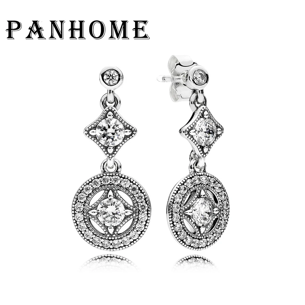 PANHOME 100% Sterling argent 1:1 Glamour 290722CZ VINTAGE ALLURE SUSPENDUS BOUCLES D'OREILLES D'origine Femmes de mariage De Mod
PANHOME 100% Sterling argent 1:1 Glamour 290722CZ VINTAGE ALLURE SUSPENDUS BOUCLES D'OREILLES D'origine Femmes de mariage De Mod