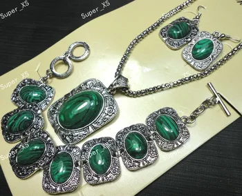 10sets top Malachite Stone Bracelet Earrings Necklace 3 in 1 Jewelry Lots wholesale Jewelry Sets Free shipping RL278
10sets top Malachite Stone Bracelet Earrings Necklace 3 in 1 Jewelry Lots wholesale Jewelry Sets Free shipping RL278
