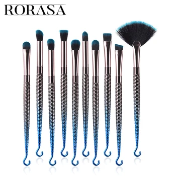 1/7/10Pcs Professional Fish Hooking Shape Silver Blue Color Mermaid Makeup Brushes Kit Set Cosmetic Tool For Facial Make up
1/7/10Pcs Professional Fish Hooking Shape Silver Blue Color Mermaid Makeup Brushes Kit Set Cosmetic Tool For Facial Make up
