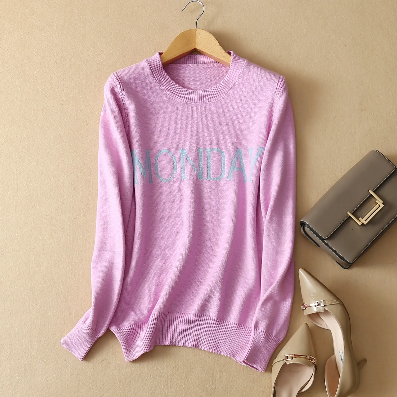 2019 lonn sleeve knitted sweater women pullovers Monday Thursday Saturday korean sweater Autumn fashion pull femme jumper
2019 lonn sleeve knitted sweater women pullovers Monday Thursday Saturday korean sweater Autumn fashion pull femme jumper