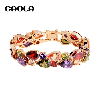 GAOLA Mona Lisa Multicolor Charm Waterdrop AAA CZ Rose Gold Color Romantic Style Bracelets Brand Jewelry for woman GLS0385
GAOLA Mona Lisa Multicolor Charm Waterdrop AAA CZ Rose Gold Color Romantic Style Bracelets Brand Jewelry for woman GLS0385