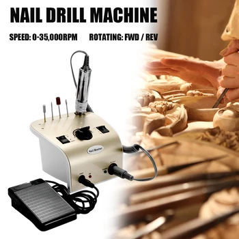 35000RPM Electric Nail Drill Machine Drill Machine Nail-art Equipment Manicure Pedicure Nail File Bit Nail Art Equipment
35000RPM Electric Nail Drill Machine Drill Machine Nail-art Equipment Manicure Pedicure Nail File Bit Nail Art Equipment