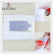 ELECOOL 900 шт. для снятия лака Nail Art чистого геля салфетки для ногтей колодки Бумага Польский акриловые УФ гель Советы хлопчатобумажные салфетки...(China)