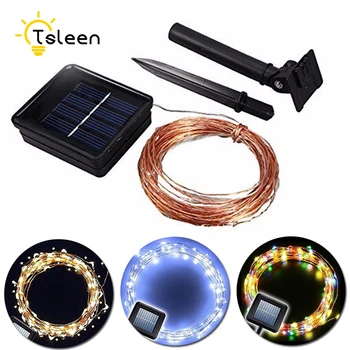 TSLEEN 10M 100 LEDs Copper Wire String Lights Solar Lamp Power LED String Fairy Lights Solar Garlands Garden Christmas Outdoor
TSLEEN 10M 100 LEDs Copper Wire String Lights Solar Lamp Power LED String Fairy Lights Solar Garlands Garden Christmas Outdoor