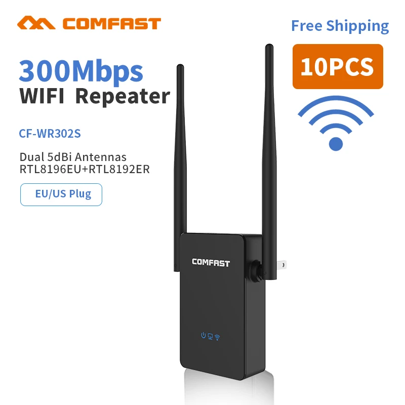 Cheap !Comfast Home Wireless WiFi Repeater 300Mbps Wi fi Extender Mini Signal Range Boosters 802.11N/B/G Wifi Repeater CF-WR302
Cheap !Comfast Home Wireless WiFi Repeater 300Mbps Wi fi Extender Mini Signal Range Boosters 802.11N/B/G Wifi Repeater CF-WR302