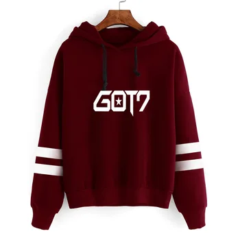 New Korean Fashion Kpop Bambam Got7 Hoodie NEVER EVER Harajuku Clothes Women Long Sleeve Striped Hooded Sweatshirts Pullover
New Korean Fashion Kpop Bambam Got7 Hoodie NEVER EVER Harajuku Clothes Women Long Sleeve Striped Hooded Sweatshirts Pullover