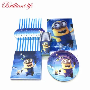 81pcs/lot Minions Theme Happy Birthday Disposable Paper Cup Plate Napkin Straw Tablecloth Kid Birthday Party Decoration Supplies
81pcs/lot Minions Theme Happy Birthday Disposable Paper Cup Plate Napkin Straw Tablecloth Kid Birthday Party Decoration Supplies