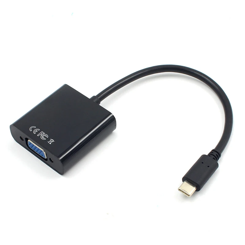 USB C VGA Adapter Cable USB 3.1 Type C to VGA 4K HD Converter Adapter Male to Female for Macbook Chromebook Pixel Laptop
USB C VGA Adapter Cable USB 3.1 Type C to VGA 4K HD Converter Adapter Male to Female for Macbook Chromebook Pixel Laptop