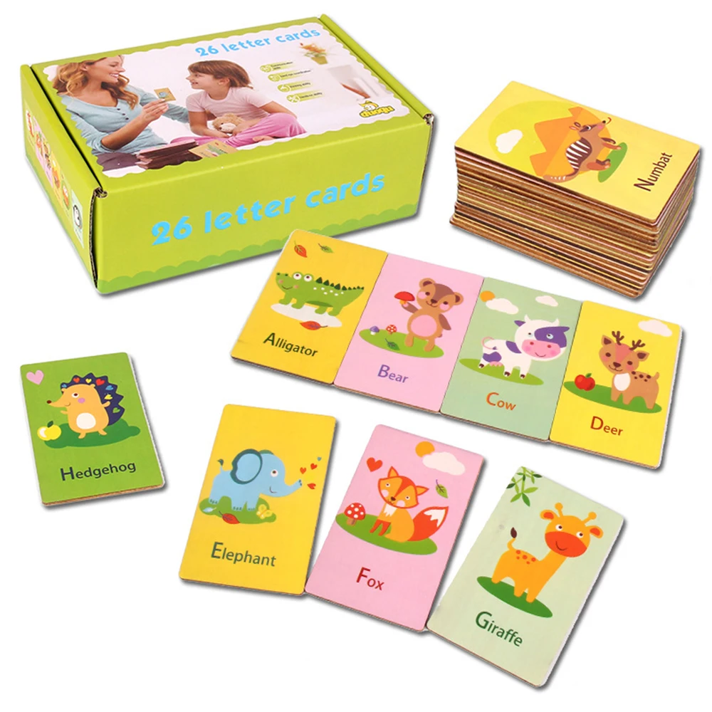 Letter Card Early Education Toy Colours Letter Study Card Cultivate Interest Hobby Animal Wooden Learning Kids Learn Words Gift
Letter Card Early Education Toy Colours Letter Study Card Cultivate Interest Hobby Animal Wooden Learning Kids Learn Words Gift